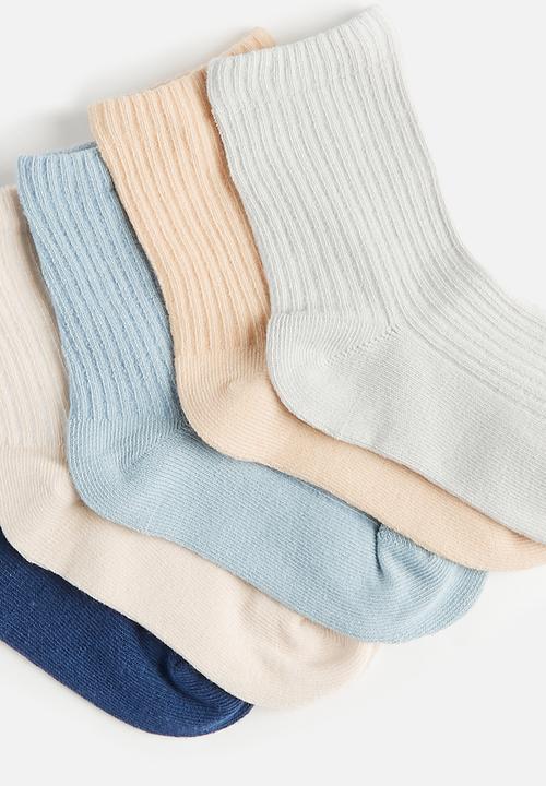 Pop Candy - 5 Pack ribbed crew socks - multi