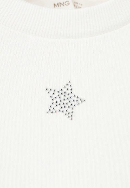 MANGO - Sweatshirt Starry - Natural