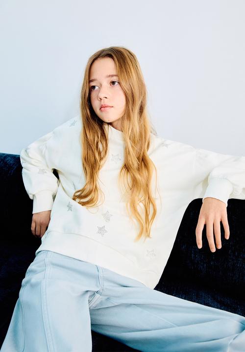 MANGO - Sweatshirt Starry - Natural