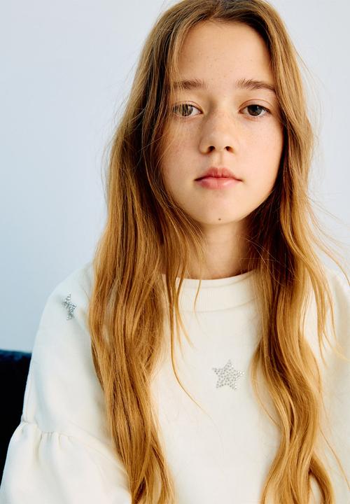 MANGO - Sweatshirt Starry - Natural