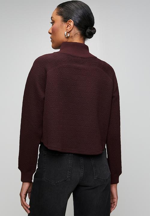 Steve Madden - Ladies janet jacquard henley top - shiraz