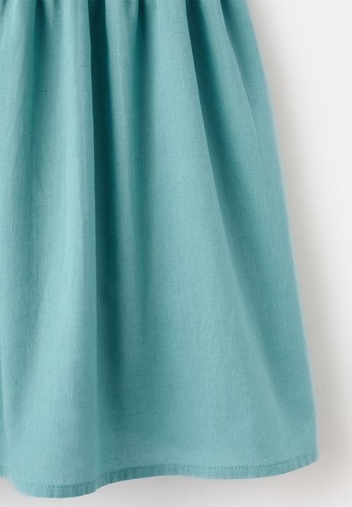 MANGO - Dress Crochi - Turquoise & Aqua