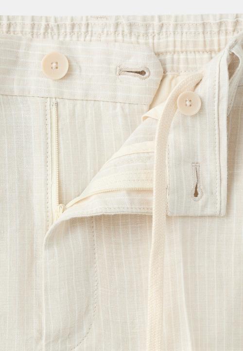 MANGO - Trousers Soller - Light Beige