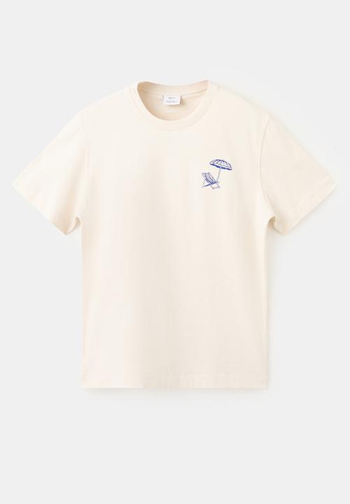 MANGO - T-Shirt Somb - white