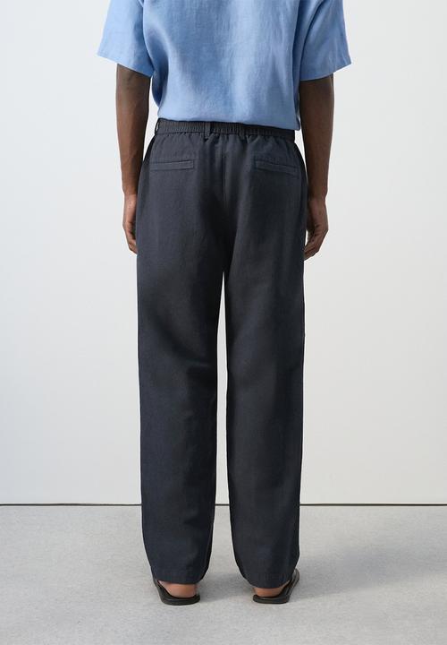 MANGO - Trousers Sants - Navy