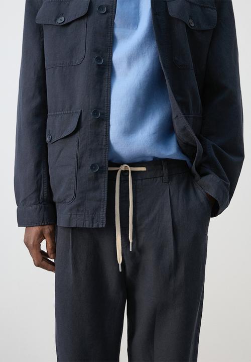 MANGO - Trousers Sants - Navy