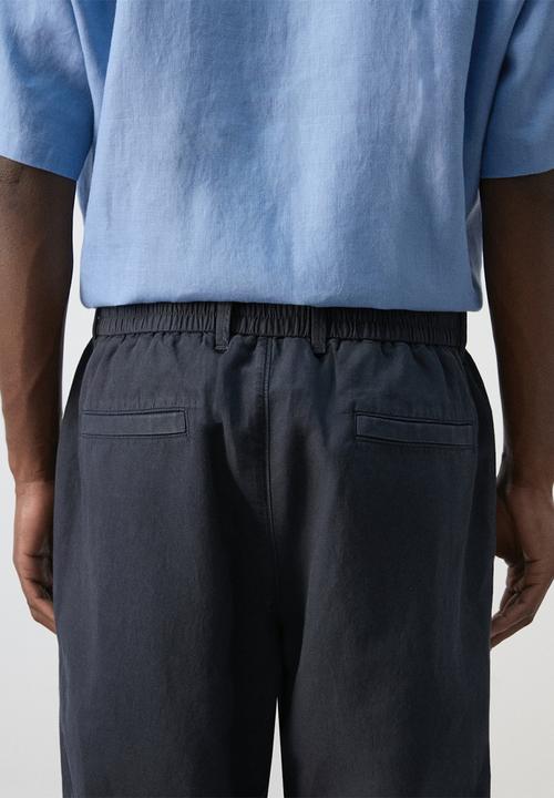 MANGO - Trousers Sants - Navy