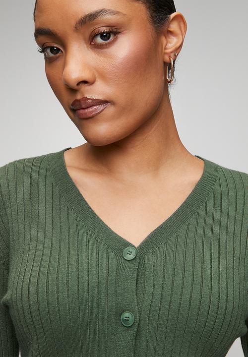 Stella Morgan - Lettuce Trim Cardigan - Green