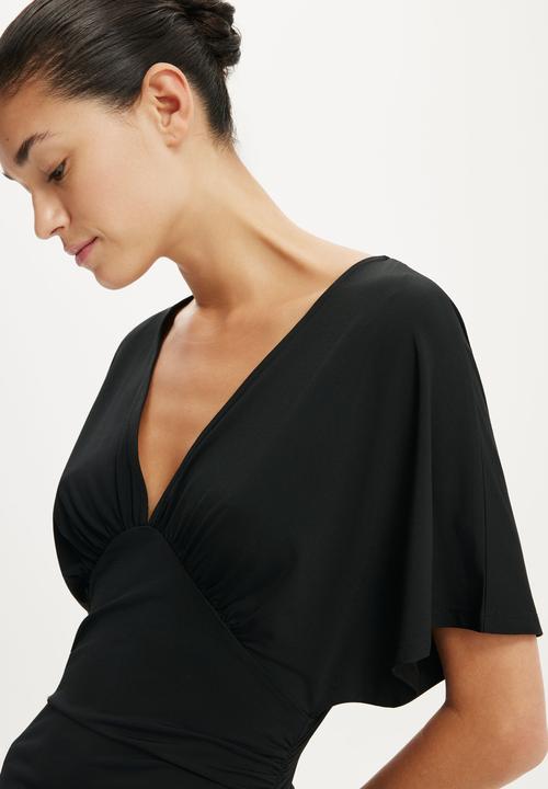 Cotton On - Jana V Neck Tunic - Black