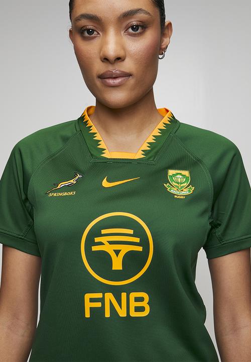 Nike - Springbok Wnk Stadium Ss Jersey - Gorge Green/University Gold