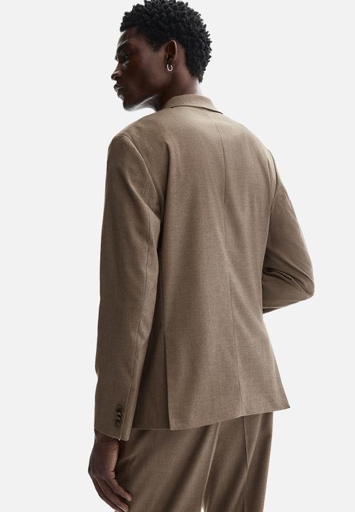 H&M - Regular fit single-breasted jacket - dark beige