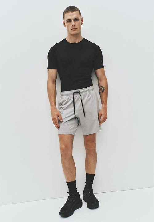 H&M - Sports shorts with drymove? - light grey marl