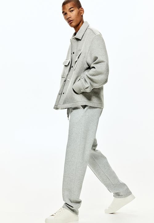H&M - Regular fit tailored joggers - light grey marl