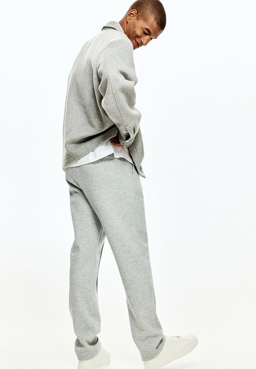 H&M - Regular fit tailored joggers - light grey marl