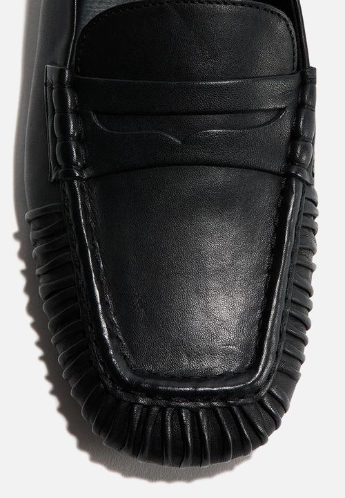 H&M - Leather loafers - black