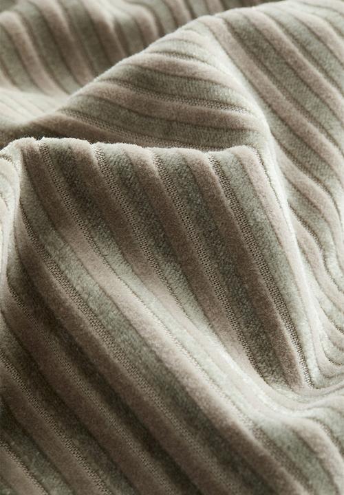 H&M - Corduroy cushion cover - light khaki green