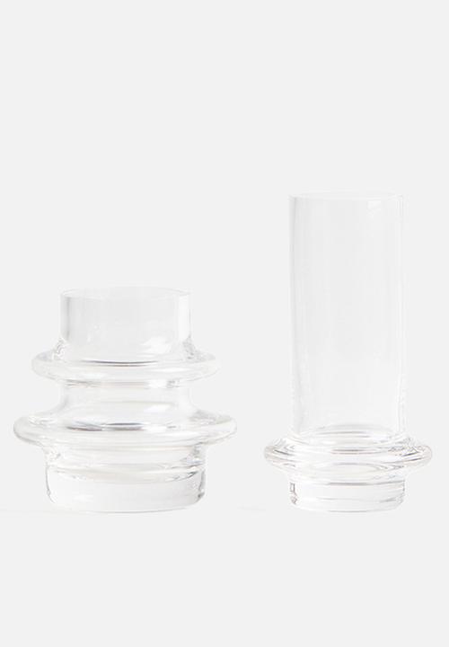 H&M - 2-Pack mini glass vases - transparent