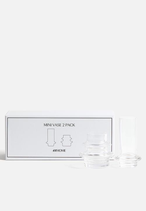 H&M - 2-Pack mini glass vases - transparent