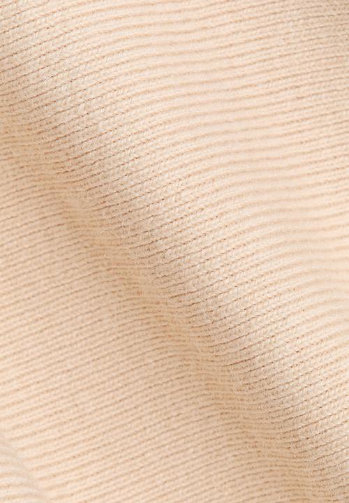 H&M - Knitted v-neck top - light beige