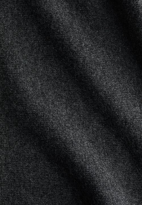 H&M - Knitted v-neck top - dark grey