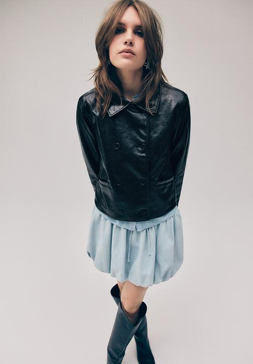 H&M - Coated jacket - black