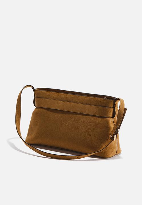 H&M - Strap-detail shoulder bag - brown