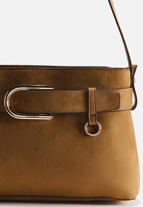 H&M - Strap-detail shoulder bag - brown