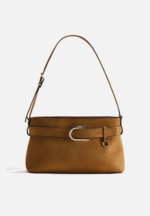 H&M - Strap-detail shoulder bag - brown