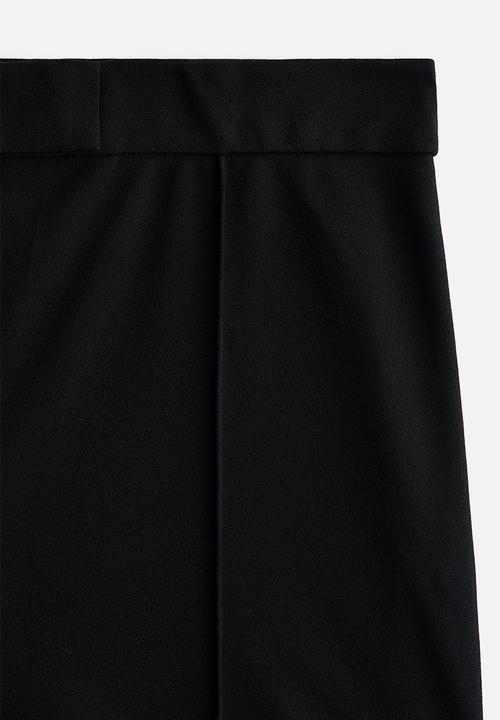 H&M - Bootcut crease-front trousers - black