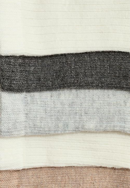 H&M - 5-Pack socks - beige/grey
