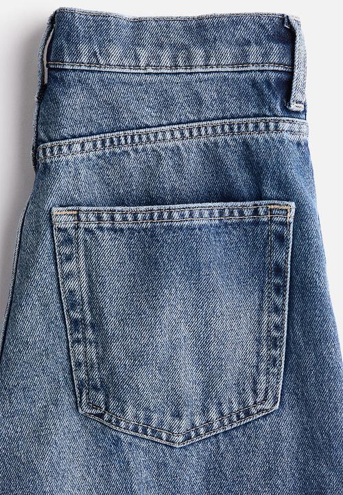 H&M - Barrel high ankle jeans - denim blue