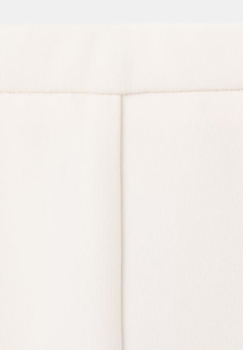 MANGO - Trousers iguana - Light Pastel Yellow