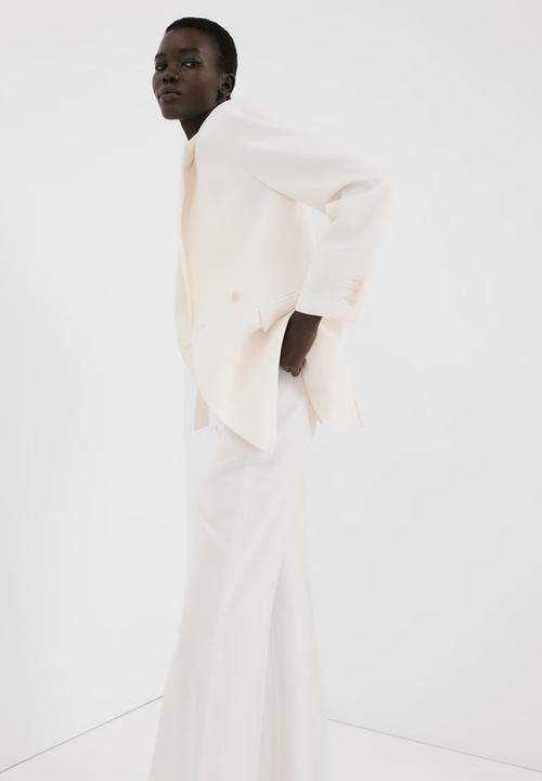 MANGO - Trousers iguana - Light Pastel Yellow