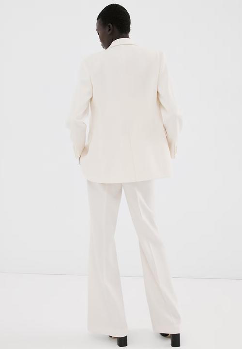 MANGO - Trousers iguana - Light Pastel Yellow