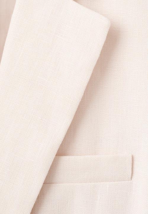 MANGO - Blazer boreli - light beige