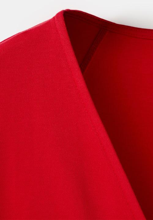 MANGO - T-shirt sevipi - red