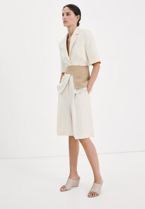 MANGO - Bermudas argelia - light beige