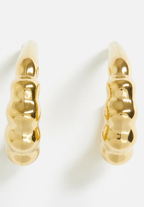 Zoe on Trend - Organic style earrings - gold