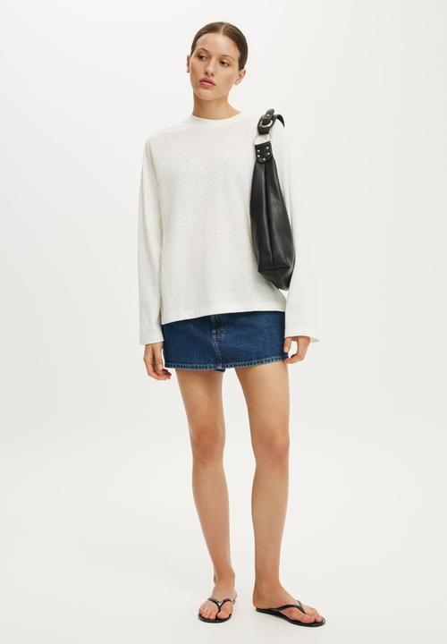 Cotton On - Original Denim Skort - Gemini Blue