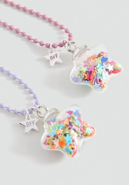 MANGO - Necklace Tbottle - Medium Pink