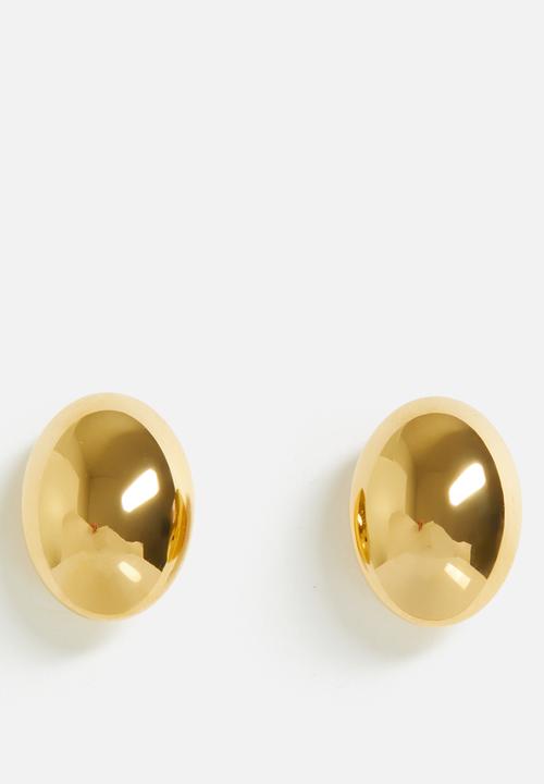 Zoe on Trend - Modern bold earrings  - gold