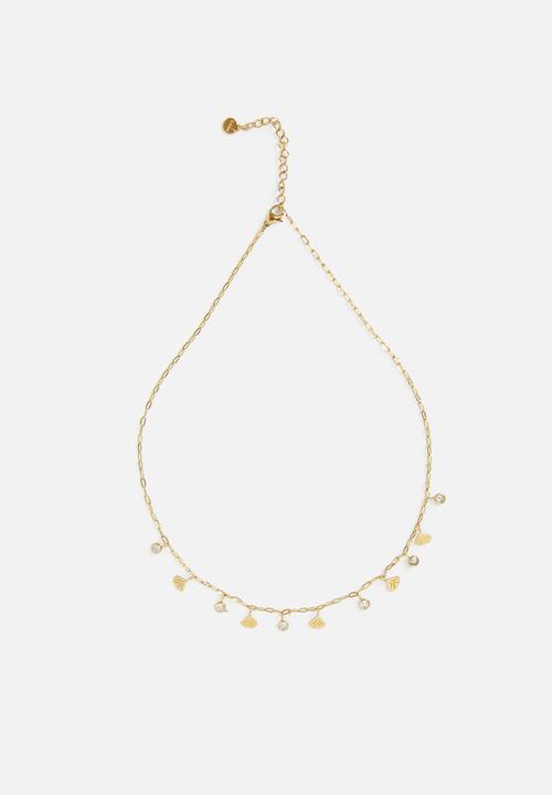 Zoe on Trend - Trendy designer necklace  - gold