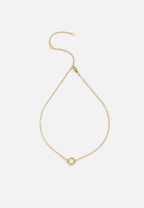 Zoe on Trend - Modern signoretti necklace  - gold