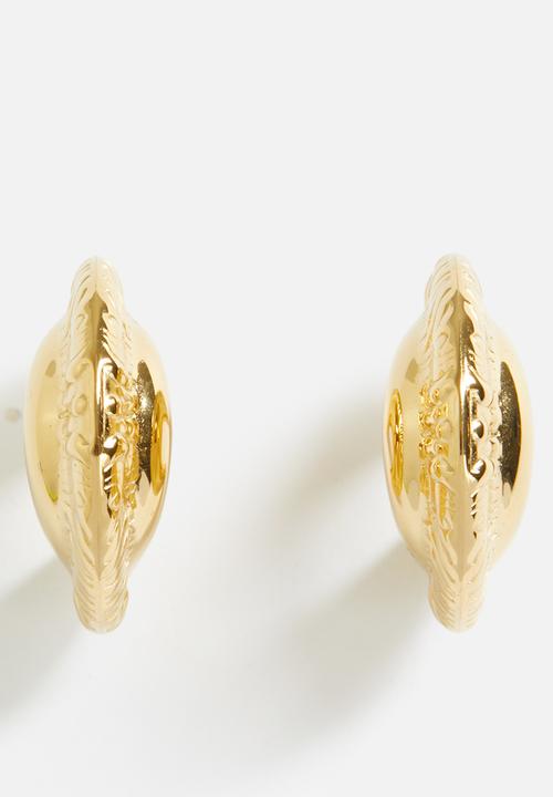 Zoe on Trend - Stylish hoop earrings - gold