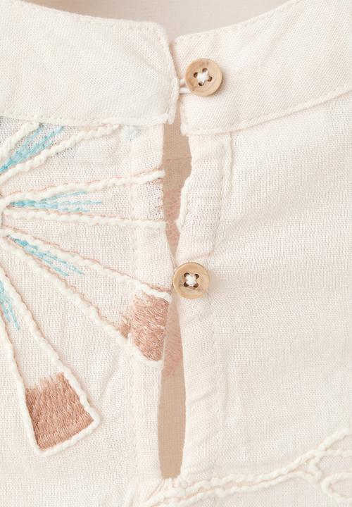 MANGO - Blouse Portoset - Light Beige
