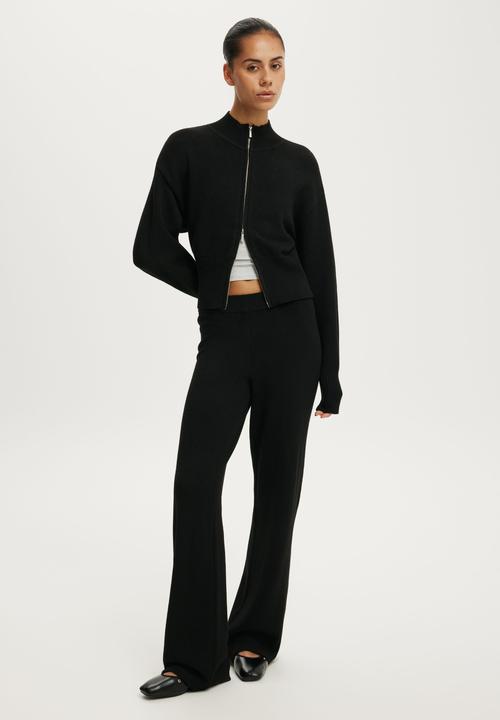 Cotton On - Lotus Knit Pant - Black