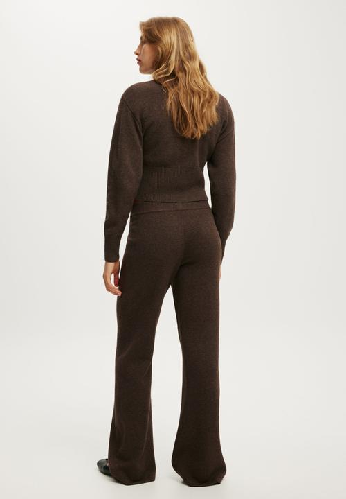Cotton On - Lotus Knit Pant - Dark Oak