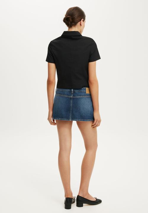 Cotton On - Original Denim Skort - Scorpio Blue