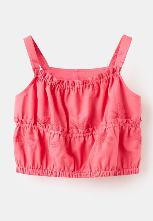 MANGO - Blouse Fresaset - Medium Red