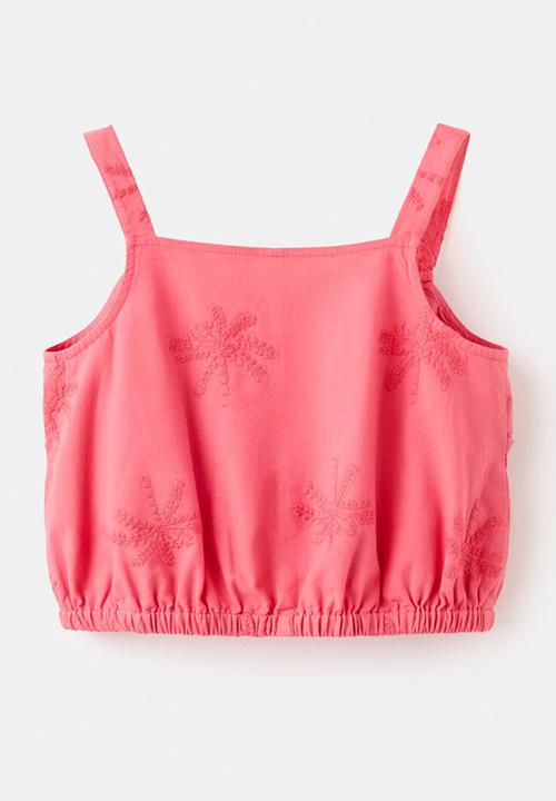 MANGO - Blouse Fresaset - Medium Red